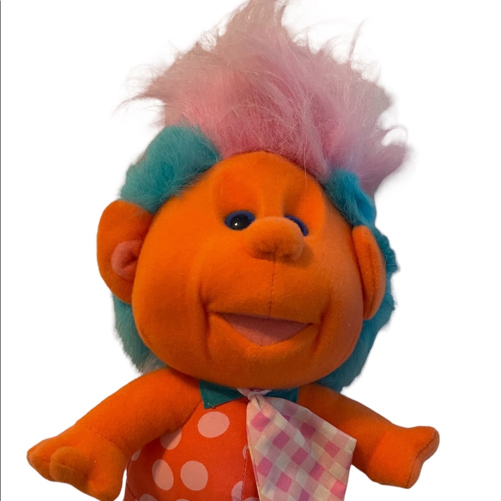 Vintage Playskool Hobnobbins - Cousin Tacky - Troll Plush Stuffed Doll (1989)